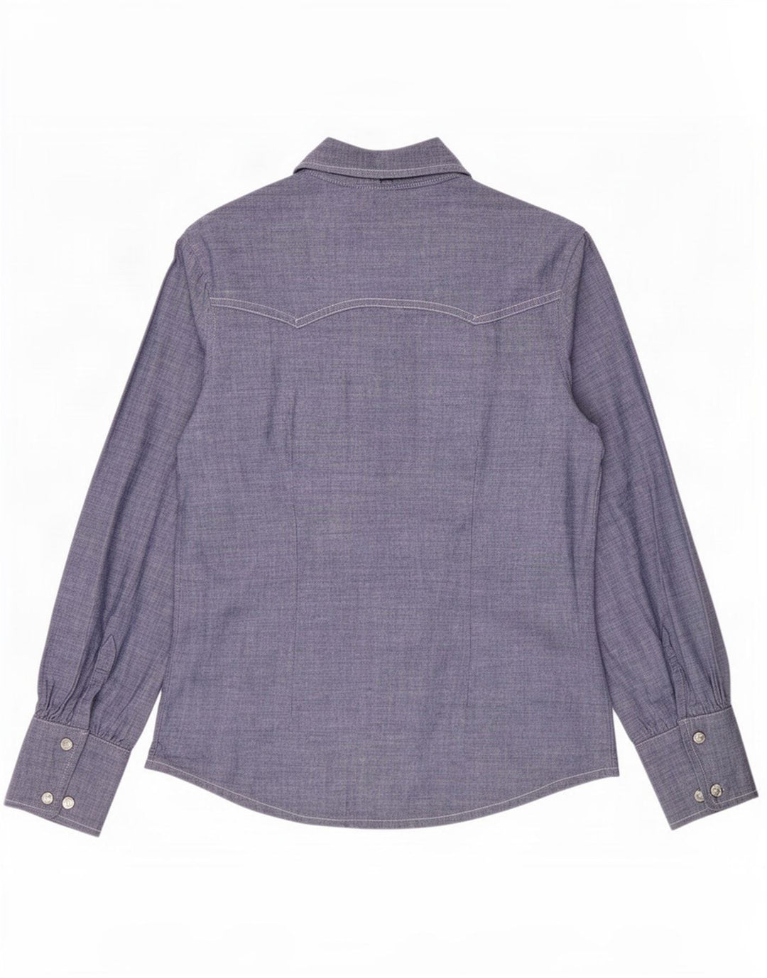 Levi's Damen-Hemd UK 14 aus mittelblauer Baumwolle