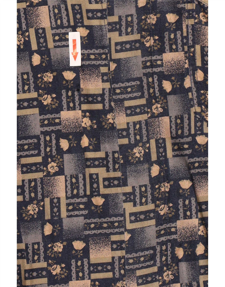 Azzurra Mens Regular Fit Shirt Medium Mehrfarbig Geometrisch Retro
