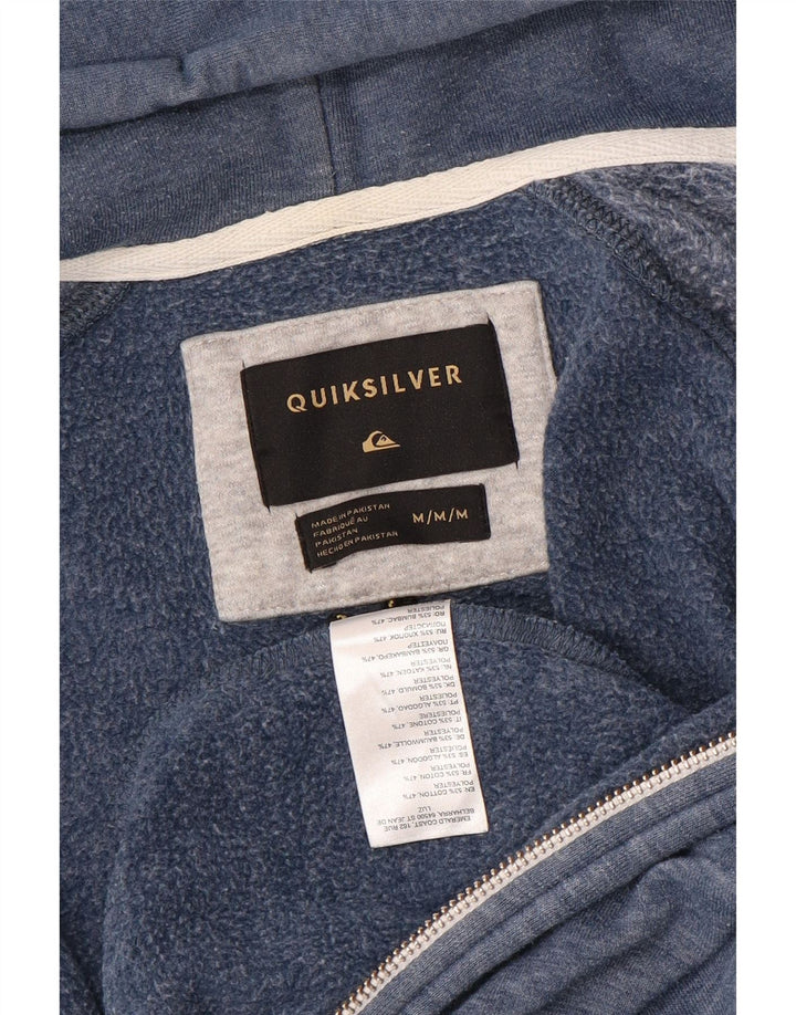Quiksilver Herren-Kapuzenpullover mit Reißverschluss, mittelblaue Baumwolle