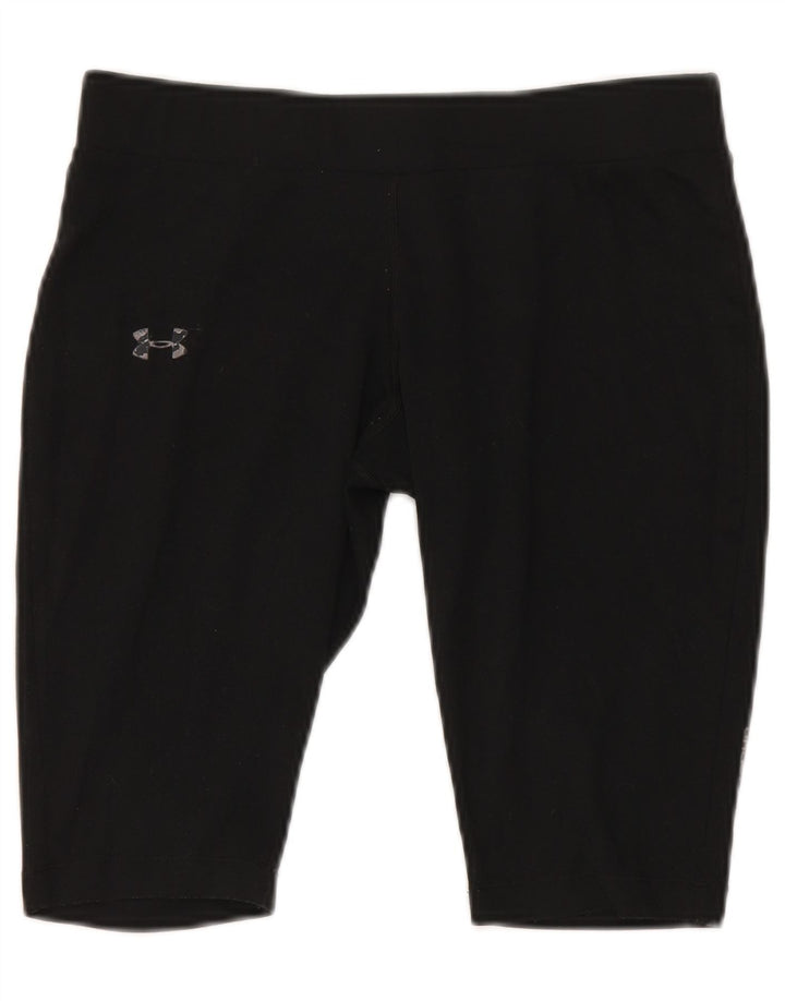 Under Armour Damen Heat Gear Sportshorts UK 12 Medium Schwarz
