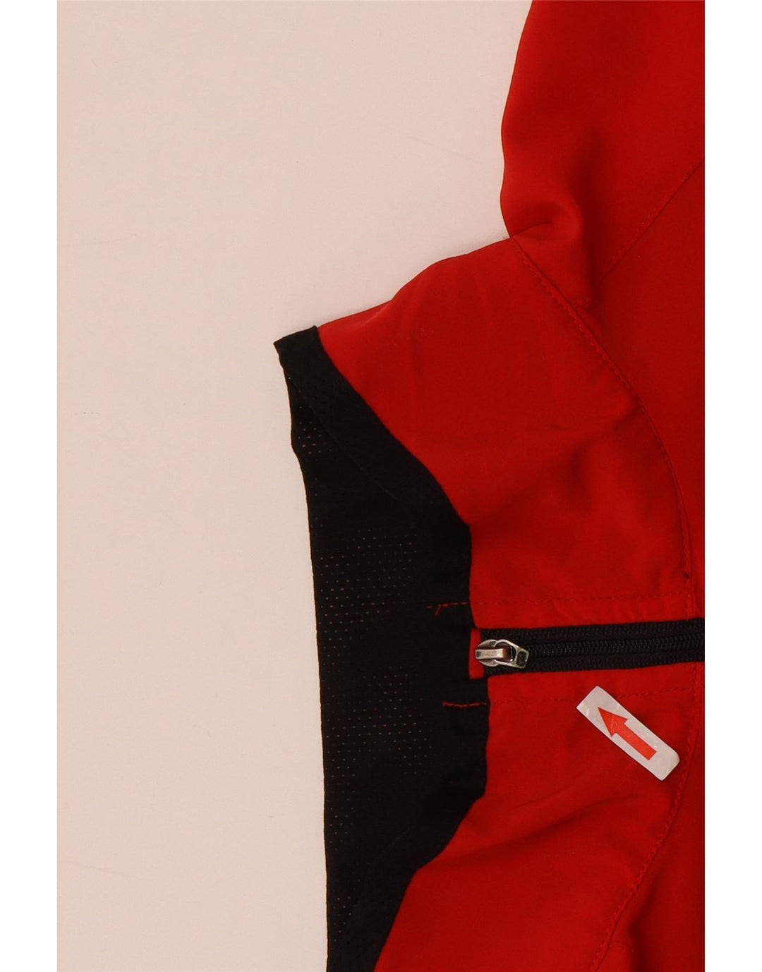 The North Face Damen-Trainingsanzug-Oberteiljacke UK 14 Mittelroter Farbblock