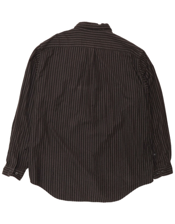 Marlboro Classics Herrenhemd 2XL braun gestreift aus Baumwolle