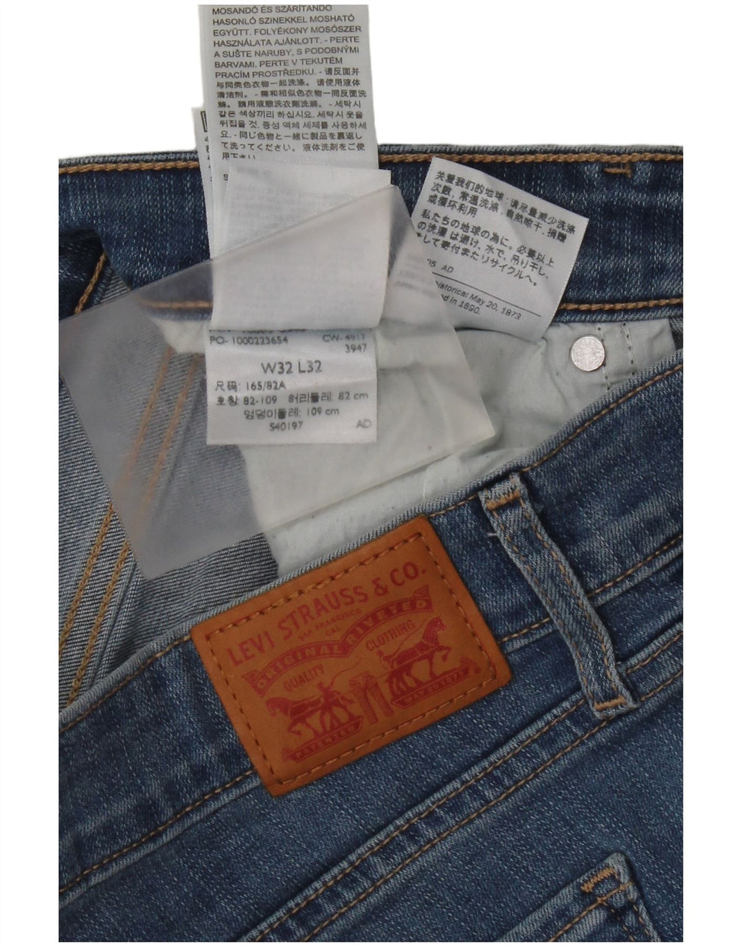 Levi's Damen 715 Bootcut Jeans W32 L32 Blaue Baumwolle