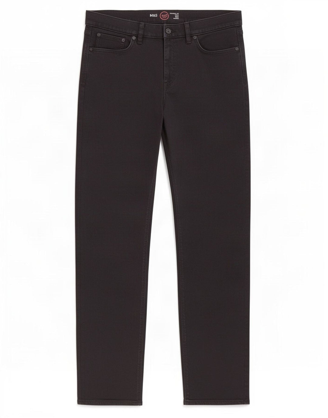 Marks & Spencer Herren Straight Jeans W36 L33 Schwarze Baumwolle