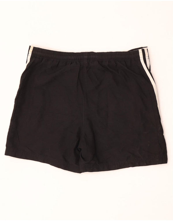 Adidas Damen Sportshorts UK 10 Small Schwarz Polyester