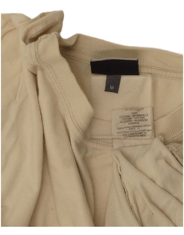 Trussardi Herren-T-Shirt-Oberteil aus Baumwolle in Mittelbeige
