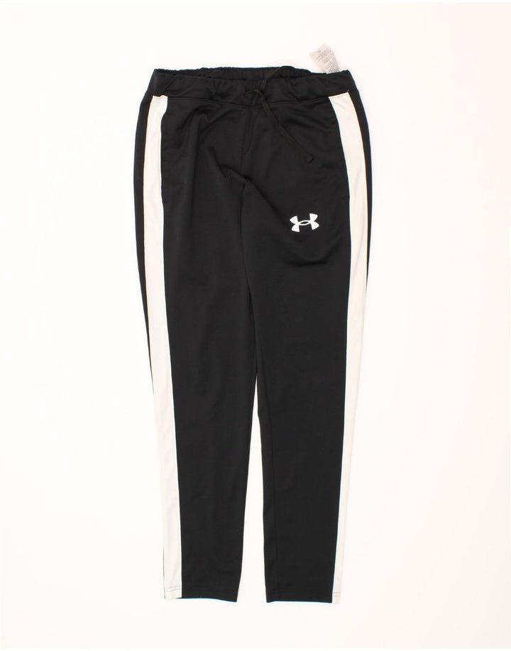 UNDER ARMOUR Mens Tracksuit Trousers Small  Black Colourblock Polyester Vintage Under Armour and Second-Hand Under Armour from Messina Hembry 