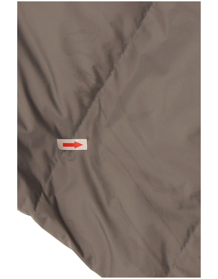 Gefütterte Herrenjacke mit Kapuze von Fishbone, UK 38, mittelgraues Colourblock-Nylon