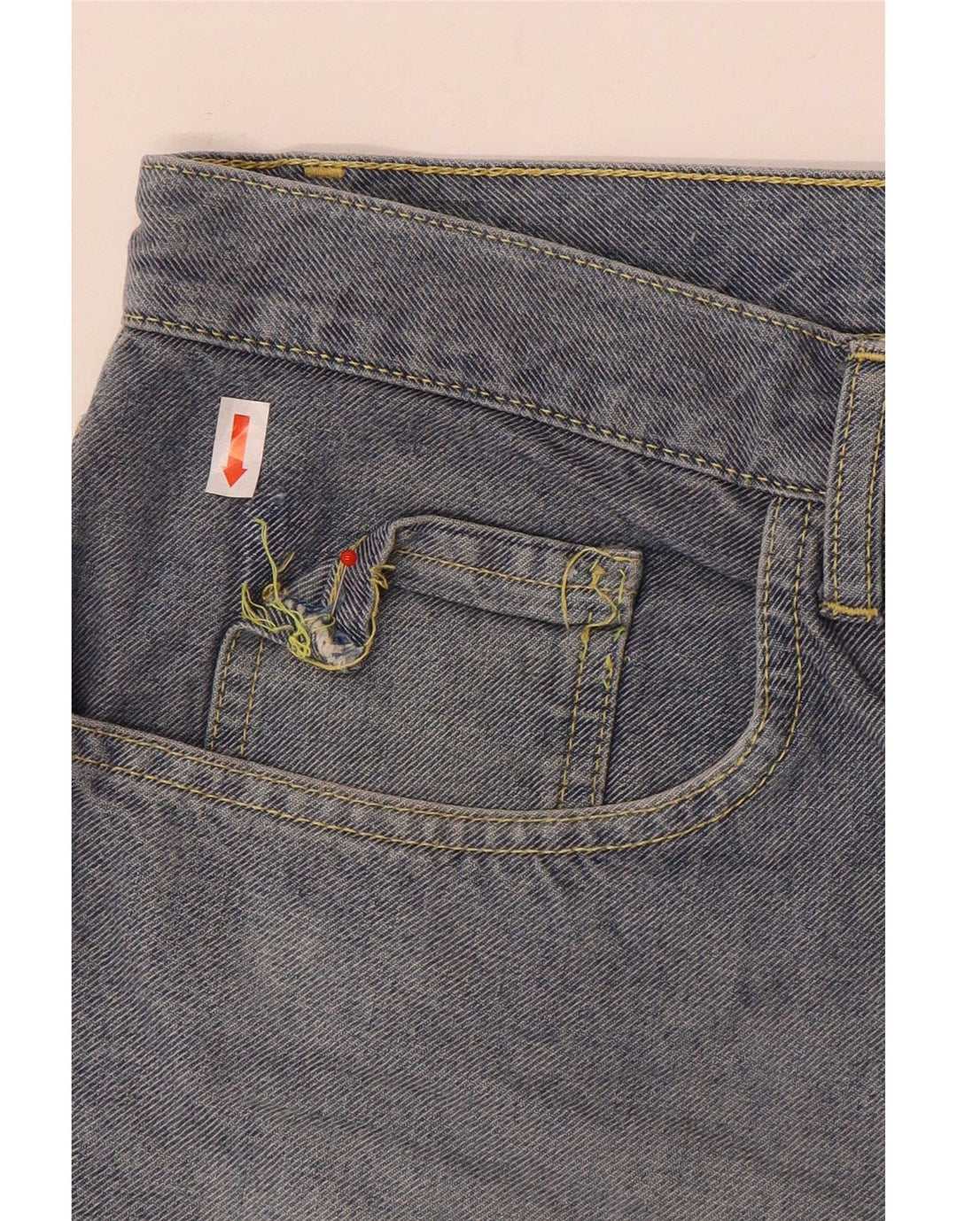 Trussardi Herren Straight Jeans W38 L36 Blaue Baumwolle