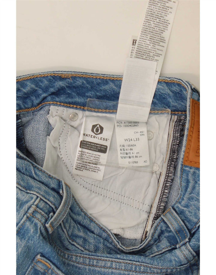 Levi's Damen Bootcut Jeans W24 L26 Blaue Baumwolle