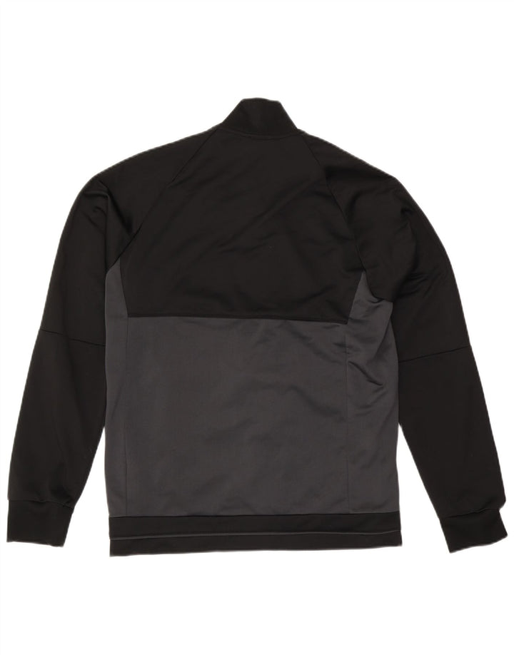 Adidas Herren-Trainingsanzug-Top-Jacke, Mittelschwarzes Colourblock-Polyester