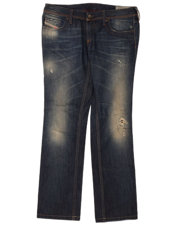 Diesel Damen Lowky Low Waist Regular Straight Jeans W29 L32 Marineblau