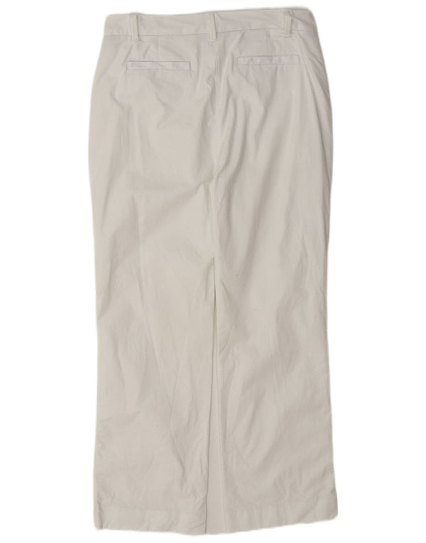 Marks & Spencer Damen gerade Chinohose UK 12 Medium W30 L28 Weiß