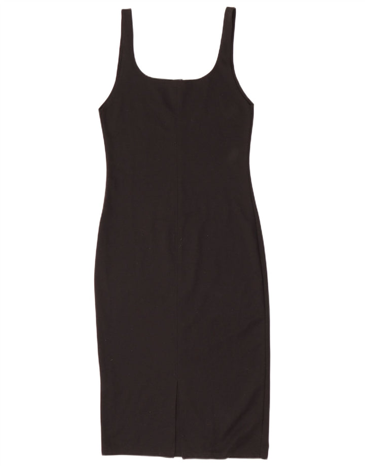 Ärmelloses, figurbetontes Damenkleid von Zara, Größe 44, Schwarz, Polyester