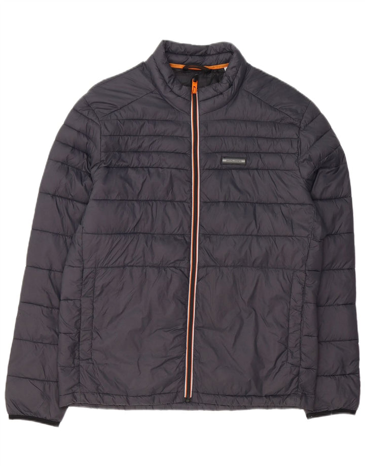 JACK & JONES Herren Wattierte Jacke UK 38 Mittelgrau
