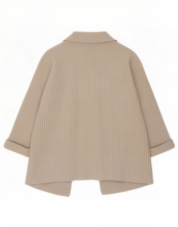 Marks & Spencer Damen-Cardigan-Pullover UK 10 Small Beige Wolle