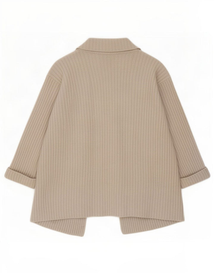 Marks & Spencer Damen-Cardigan-Pullover UK 10 Small Beige Wolle