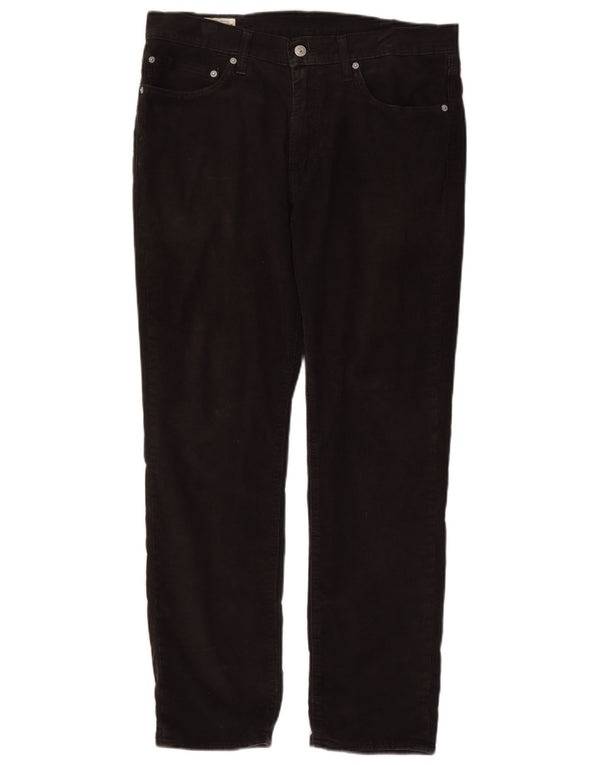 Levi's Herren gerade Cordhose W34 L30 schwarze Baumwolle