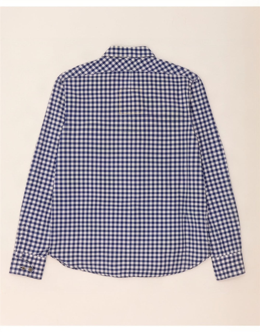 G-Star Herrenhemd aus mittelblauer Gingham-Baumwolle