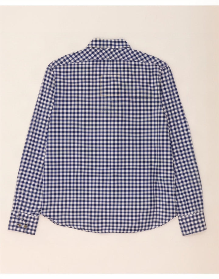 G-Star Herrenhemd aus mittelblauer Gingham-Baumwolle