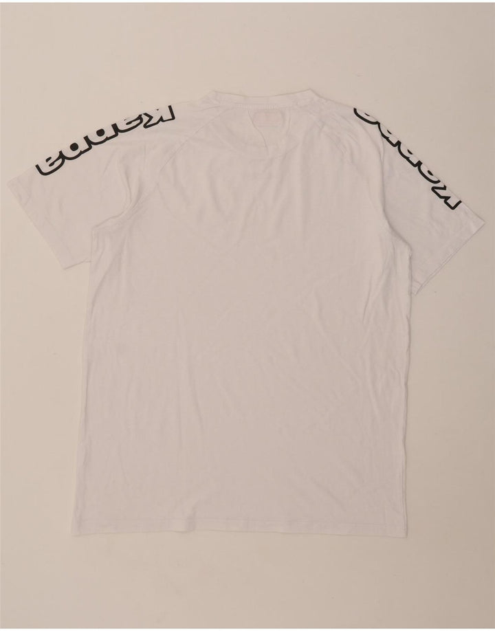Kappa Herren Grafik T-Shirt Top 2XL Weiß