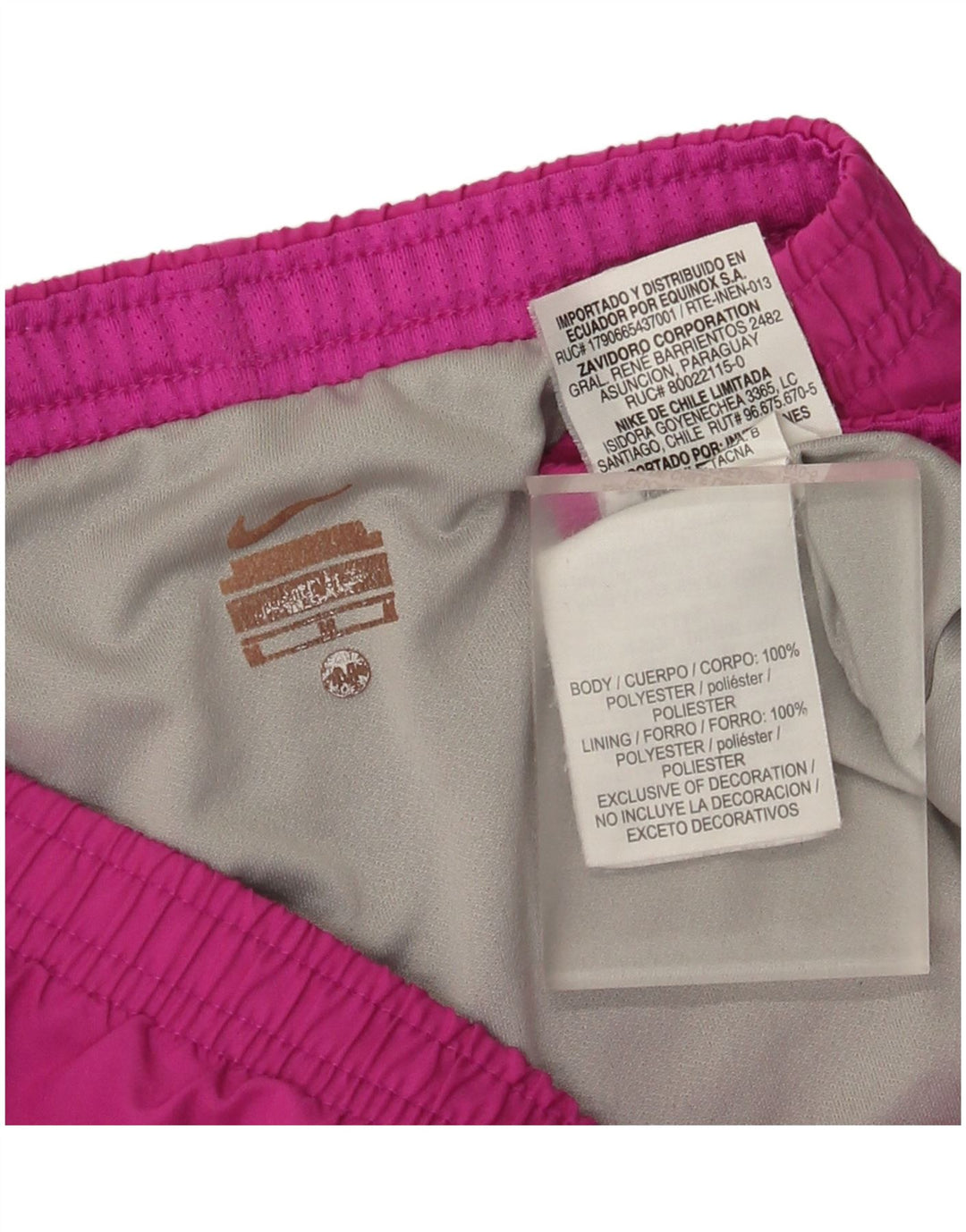 Nike Damen Sportshorts UK 12 Medium Lila Polyester