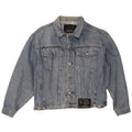 Outsider Herren-Jeansjacke, UK 40, große blaue Baumwolle