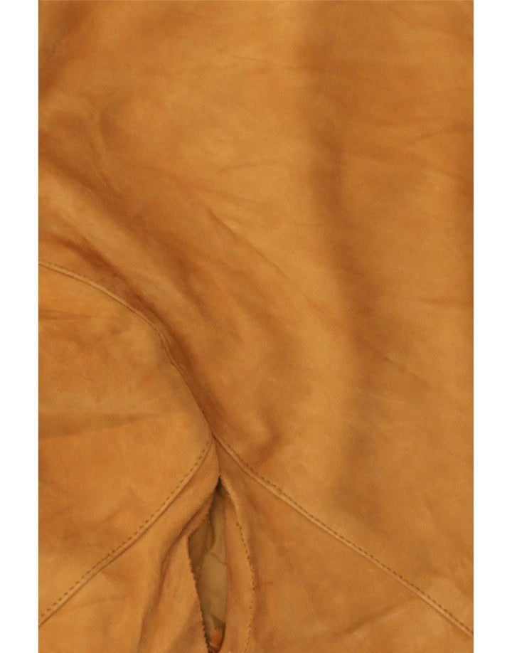 Basile Herren Wildlederjacke IT 52 XL Beige Leder