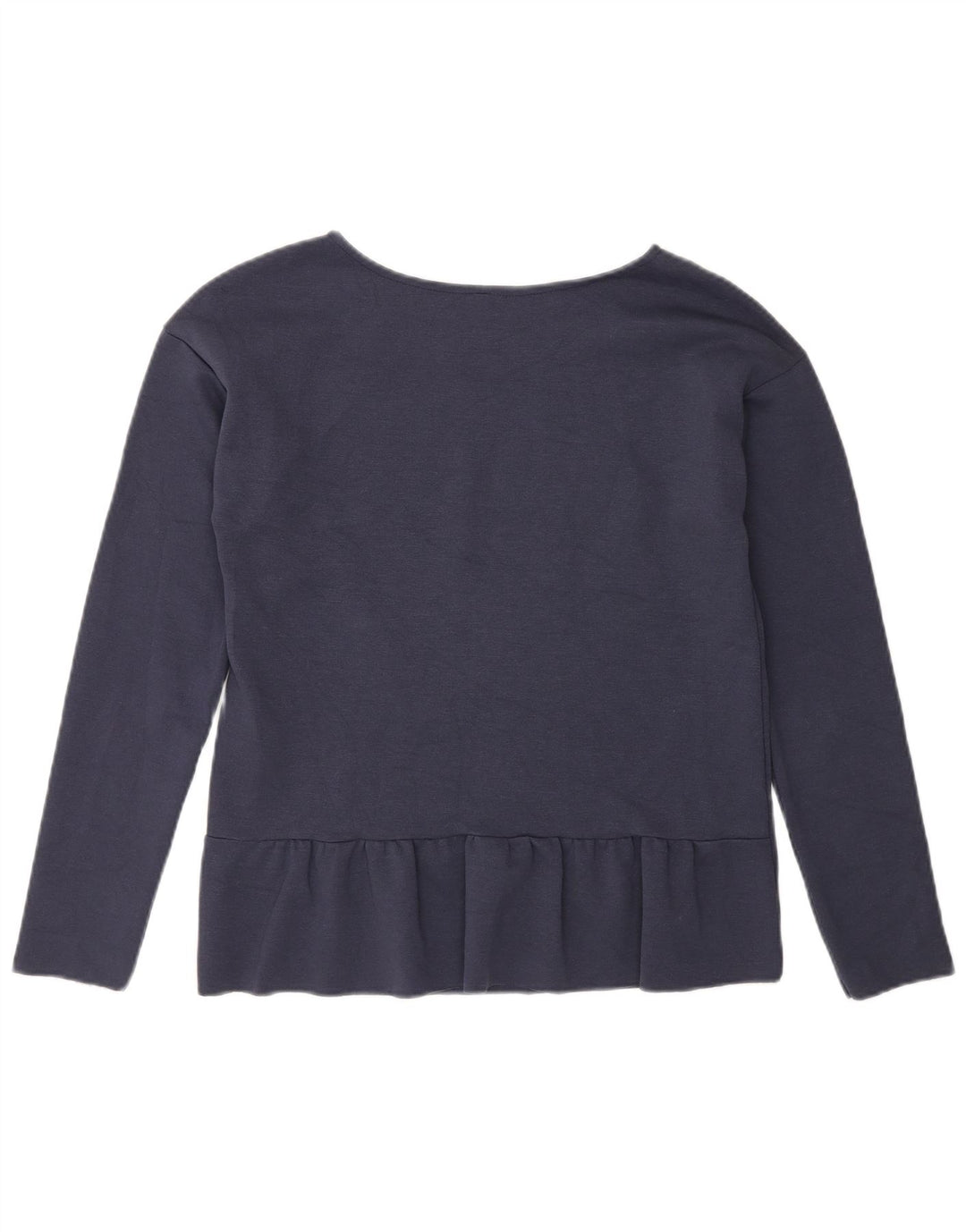 Benetton Damen Top Langarm UK 10 Small Marineblau
