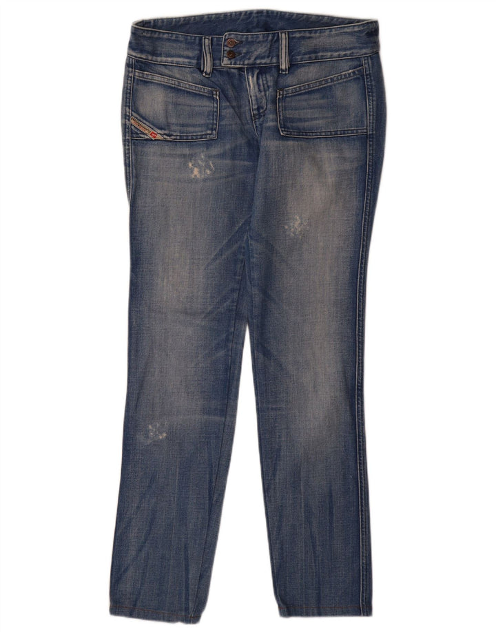 Diesel Distressed Slim Jeans für Damen, W29, L32, blaue Baumwolle
