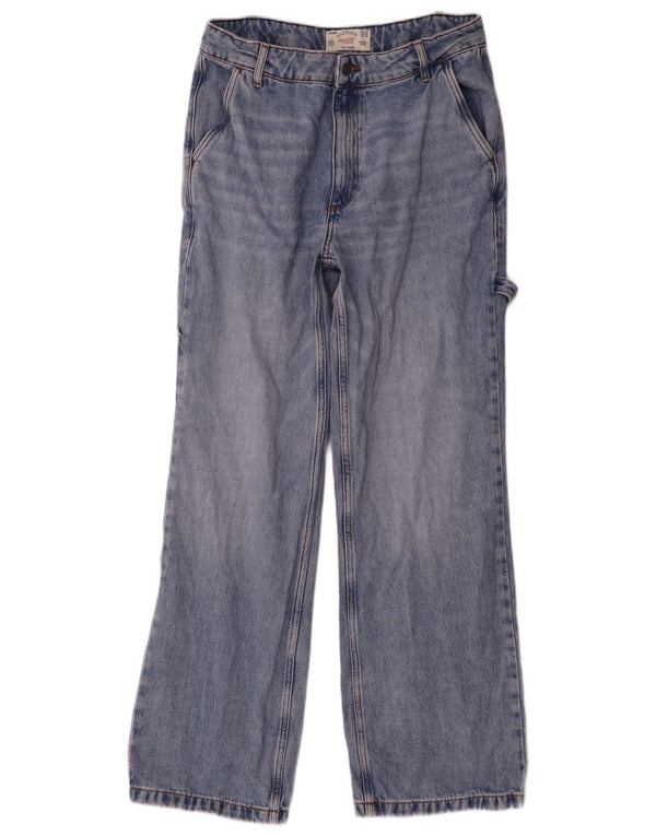 Fat Face Damen Cargo Loose Jeans UK 12 Medium W30 L31 Blaue Baumwolle