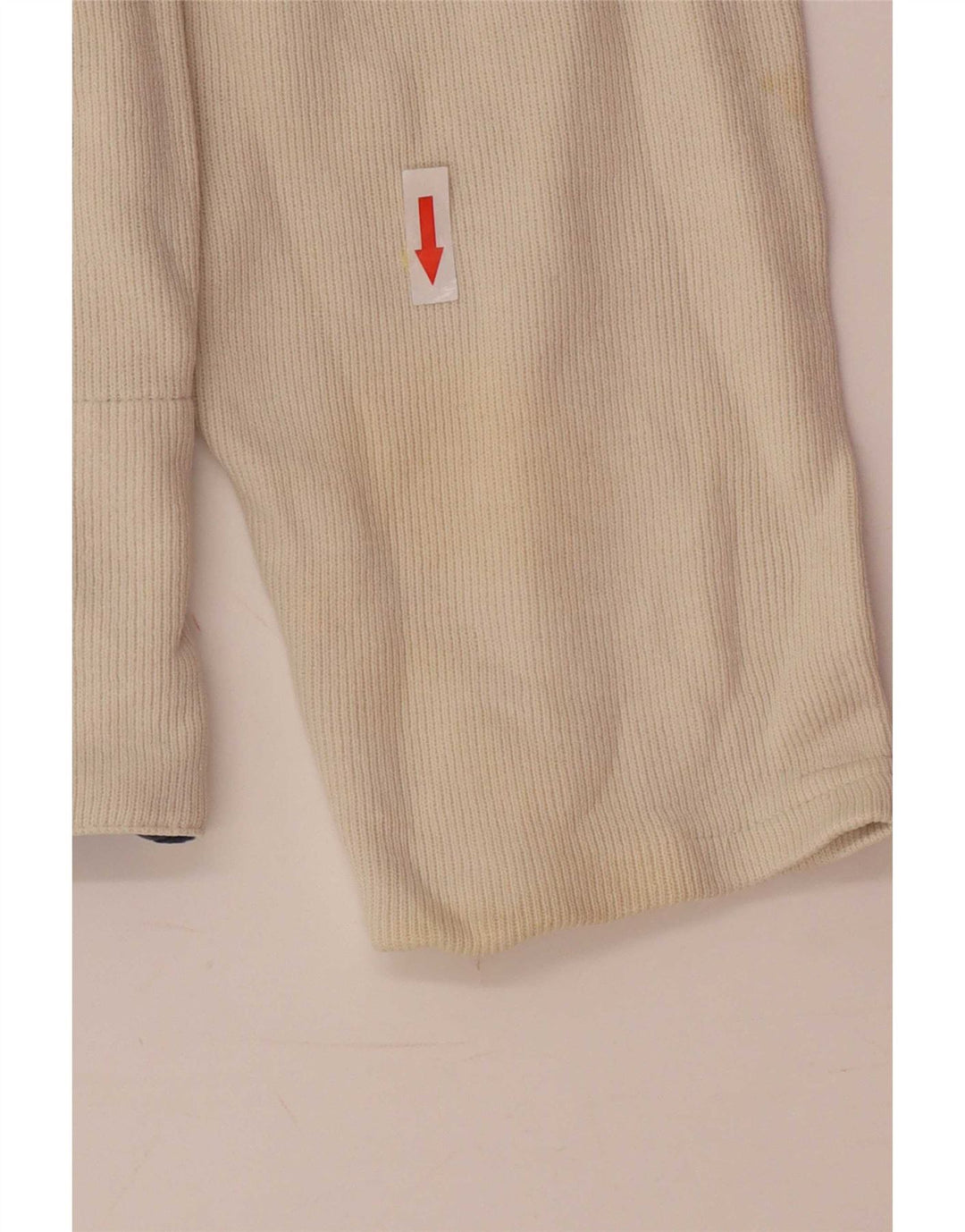 Sergio Tacchini Herren-Oberteil mit Reißverschluss, langärmlig, mittelbeige Baumwolle