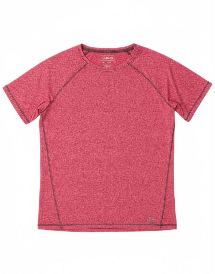 L.L.BEAN Girls T-Shirt Top 10-11 Years Medium  Pink