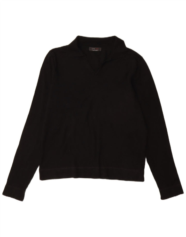ZARA Herren Rollkragenpullover, Pullover, Größe L, Schwarz