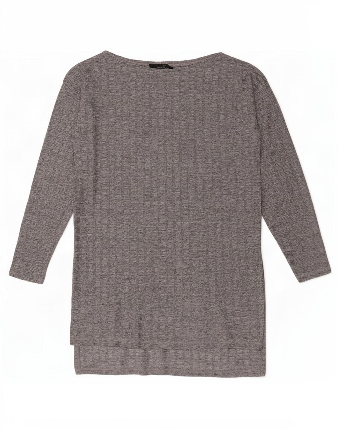 Zara Damen Langarm-Tunika-Oberteil UK 10 Small Grey Check