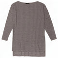Zara Damen Langarm-Tunika-Oberteil UK 10 Small Grey Check