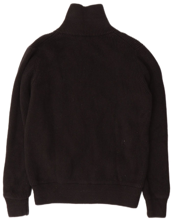 Pacific Trail Mens Cardigan Sweater Medium Black Cotton