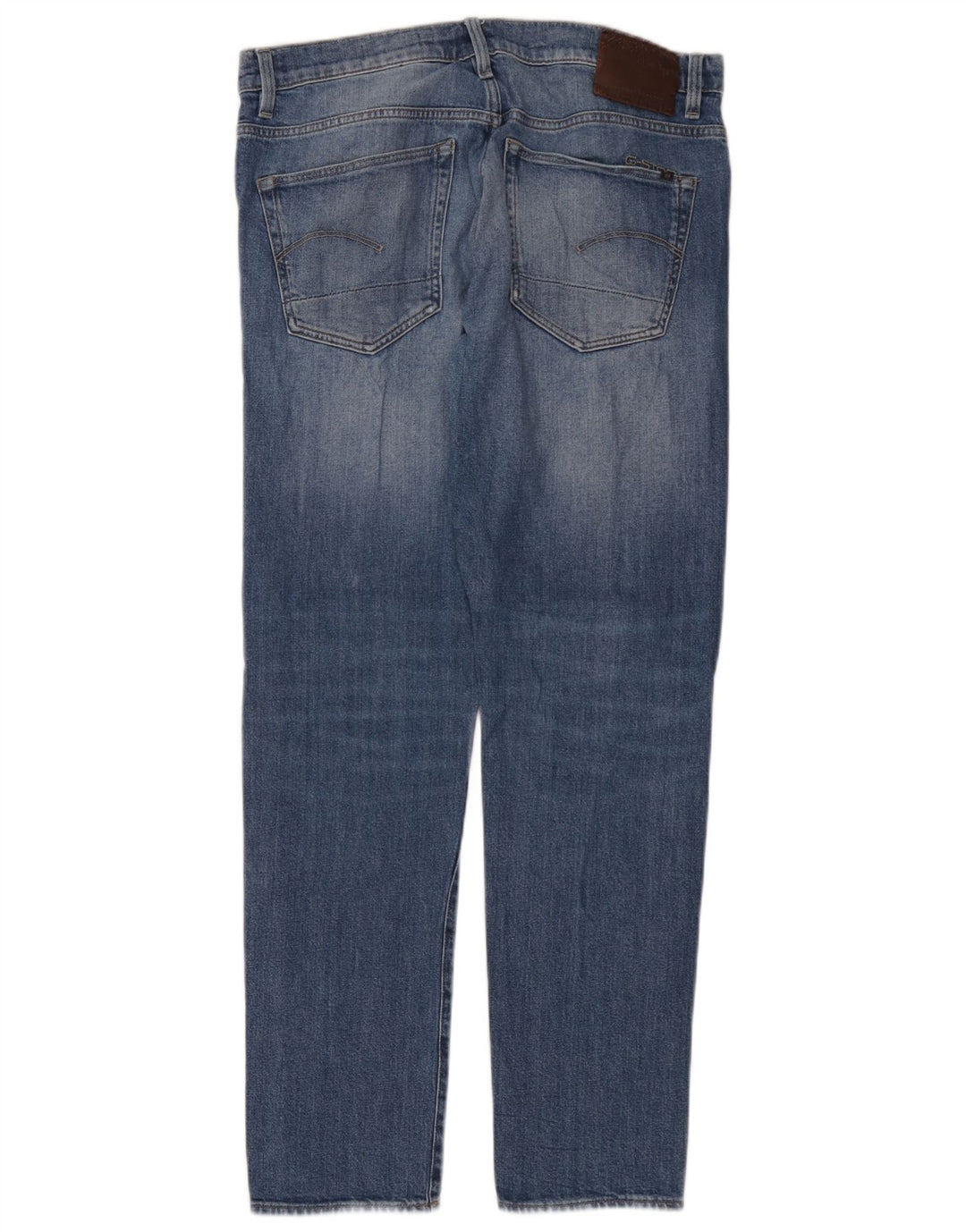 G-Star Herren 3301 Slim Jeans W34 L32 Blaue Baumwolle