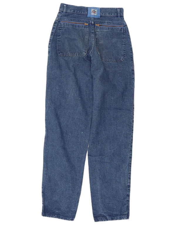 Mash Damen High Waist Tapered Jeans IT 42 Medium W23 L31 Blaue Baumwolle