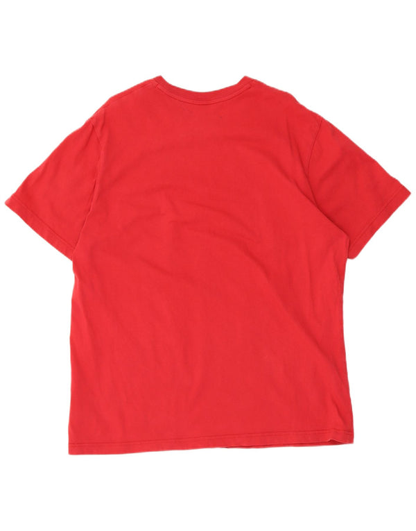 Nike Herren-T-Shirt mit Grafik, XL, rote Baumwolle