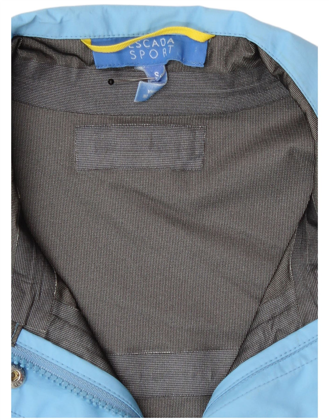 Escada Damen Übergroße Regenjacke UK 10 Small Blau