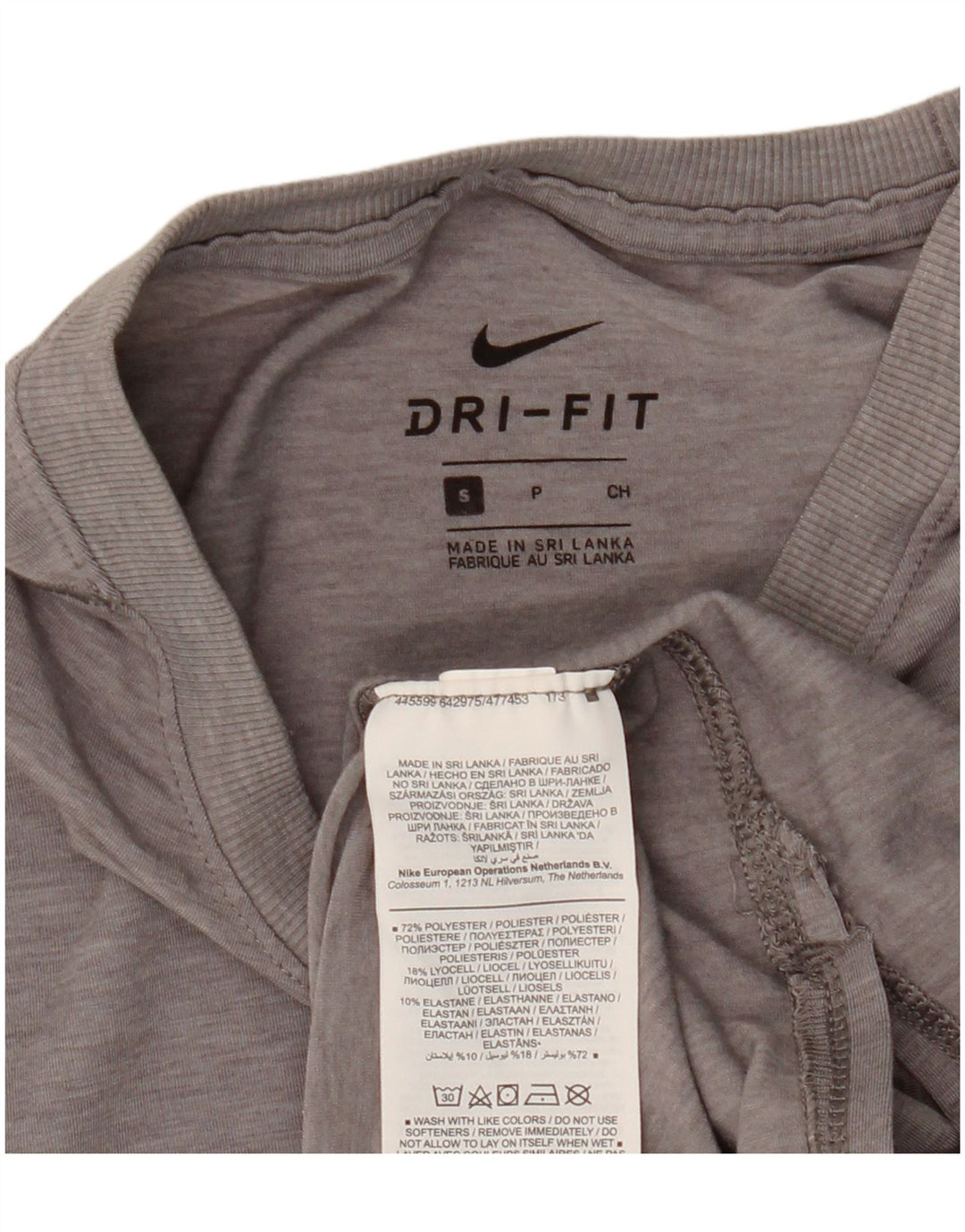 Nike Damen Dri Fit Weste Top UK 10 Small Grau Polyester