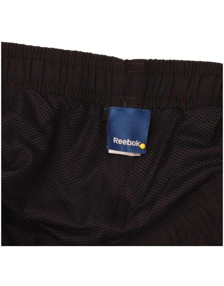 Reebok Herren-Trainingshose, Größe S, Schwarz, Polyester