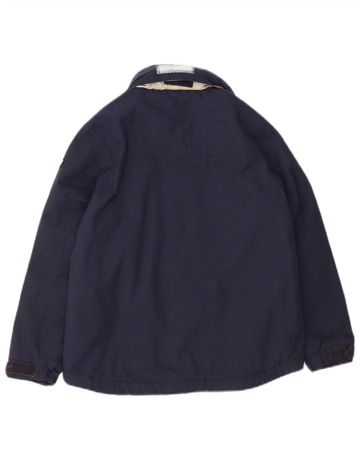 NAPAPIJRI Boys Windbreaker Jacket 7-8 Years Navy Blue Polyamide