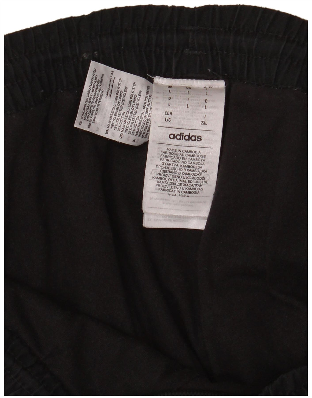 Adidas Herren-Trainingshose, Jogginghose, Größe L, Schwarz, Polyester