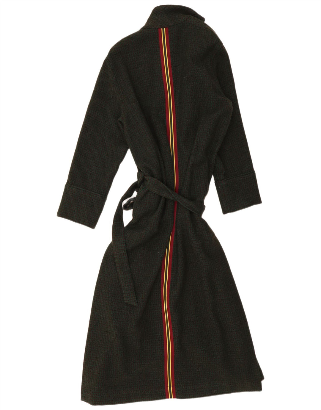 BELLEROSE Damen Robe Mantel US 2 XS Khaki Hahnentrittwolle