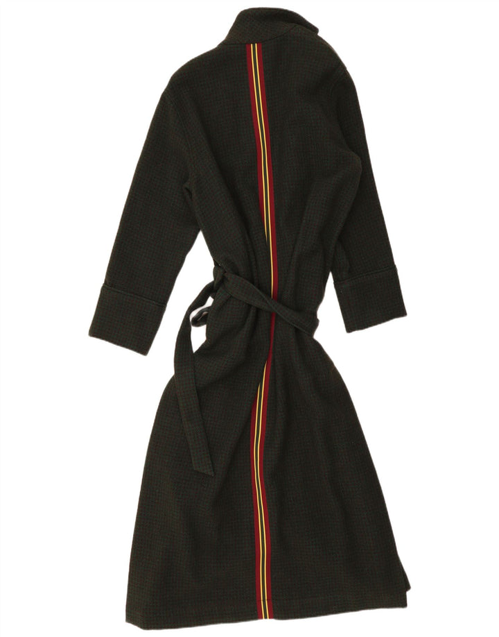 BELLEROSE Damen Robe Mantel US 2 XS Khaki Hahnentrittwolle