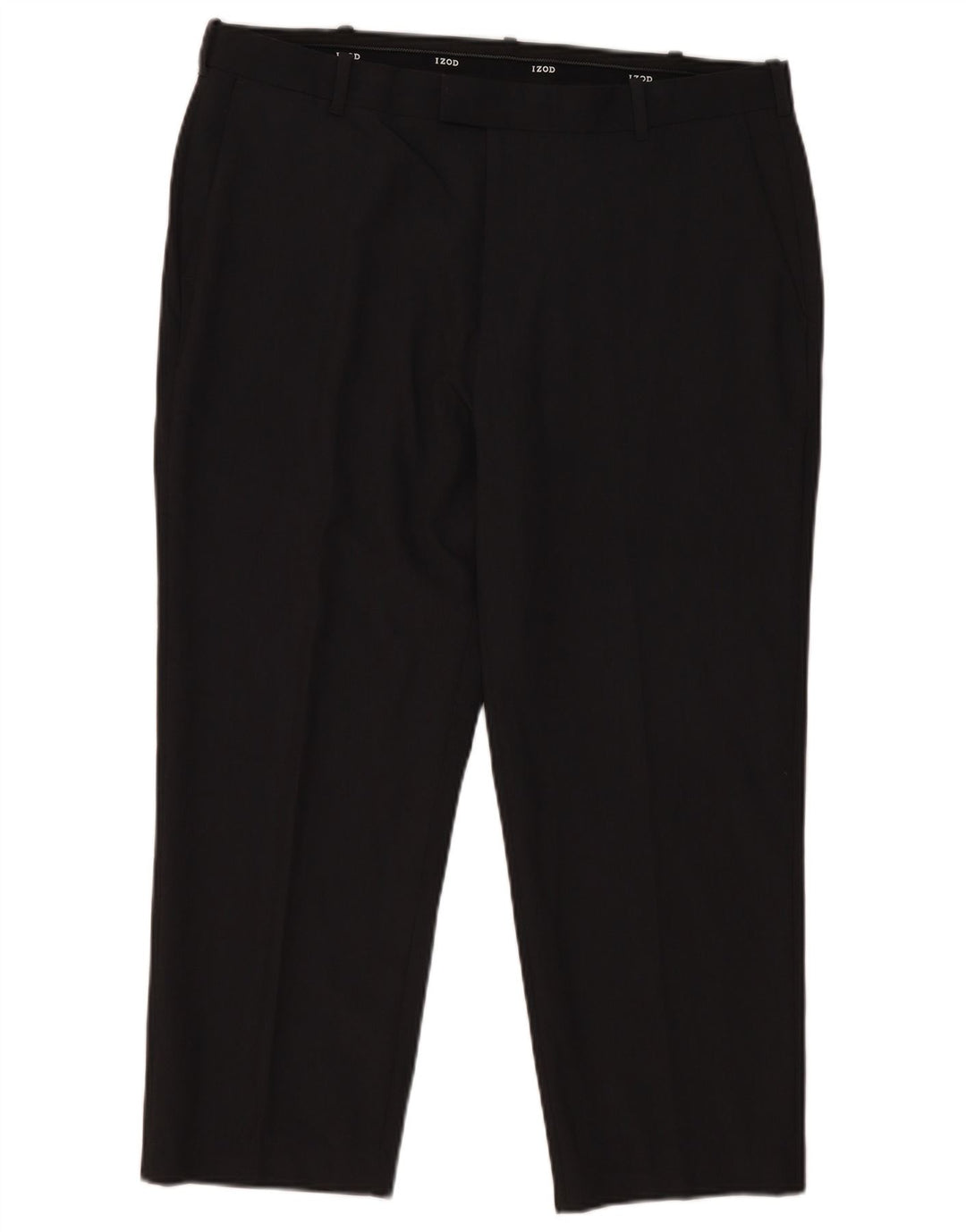 Izod Herren Crop Straight Anzughose W36 L25 Grau Polyester