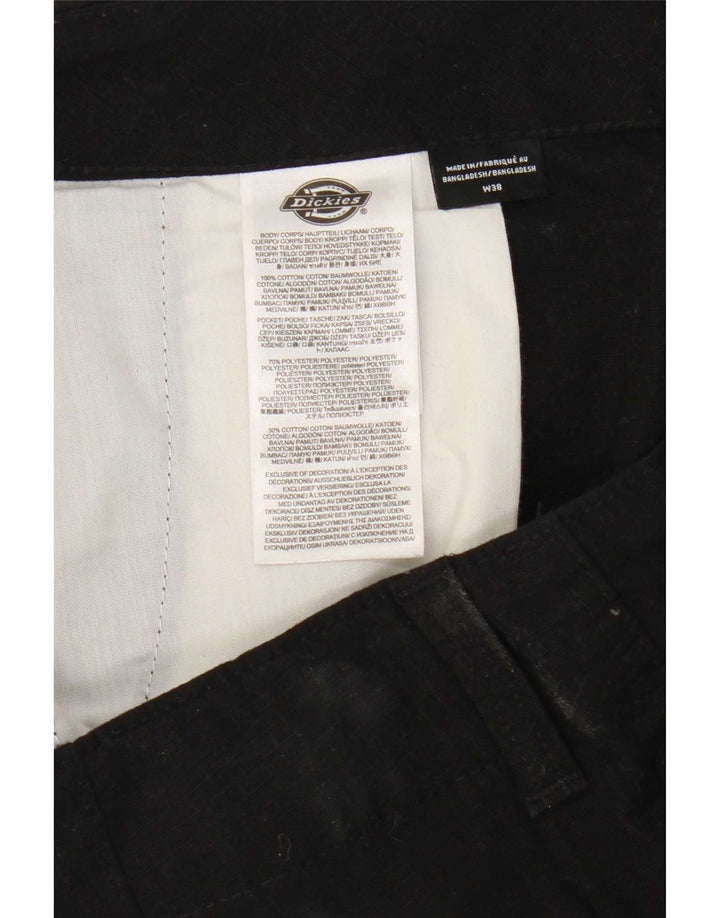 Dickies gerade Herren-Cargohose, W38, L32, schwarze Baumwolle