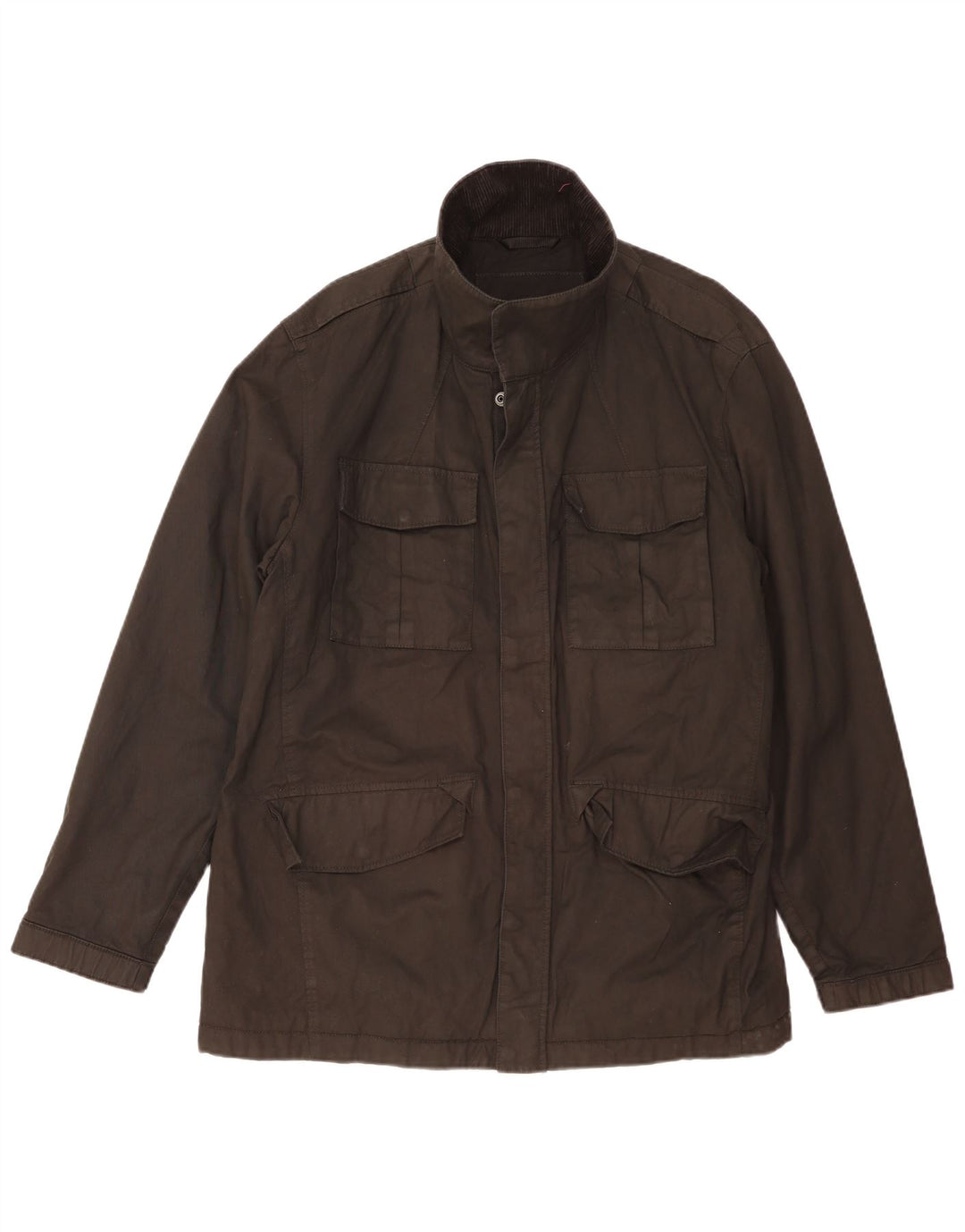 Marks & Spencer Herren-Utility-Jacke, UK 44, 2XL, schwarze Baumwolle